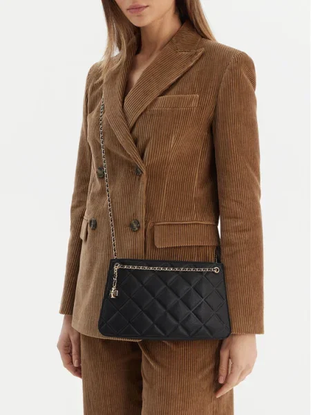 Geantă Tory Burch Fleming Pochette negru