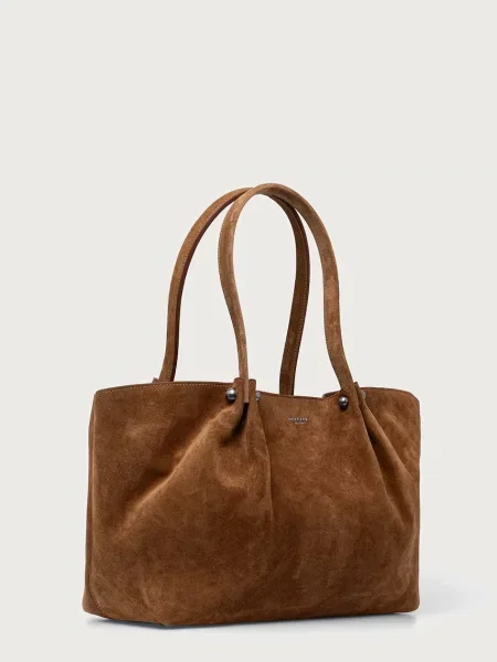 Замшевая сумка шоппер Weekend Max Mara