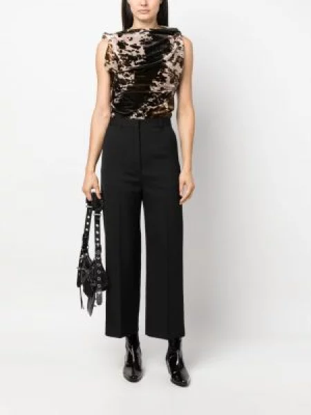 Kelnės Acne Studios apkarpytas juoda