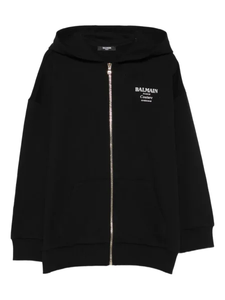 Bluza z kapturem dziecięca Balmain czarna