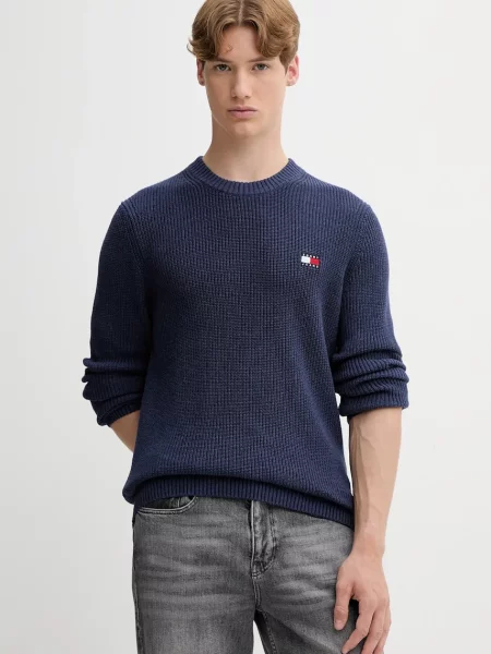 Пуловер Tommy Jeans мъжки тъмносиньо