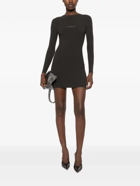Rochie mini Alexander Wang tricotate cu imagine maro