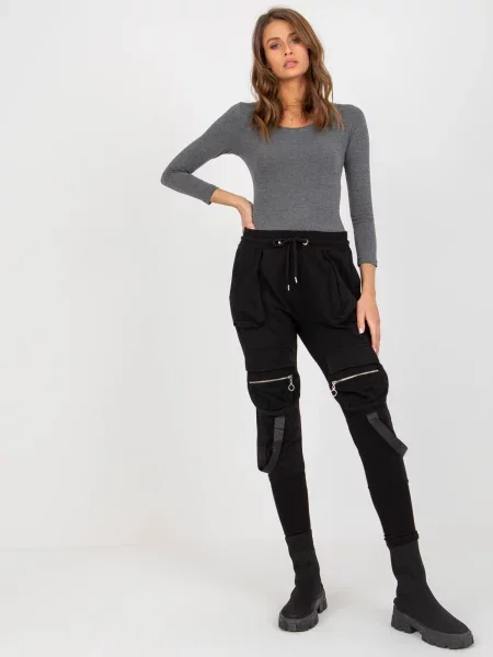 Spodnie dresowe Ex Moda czarne