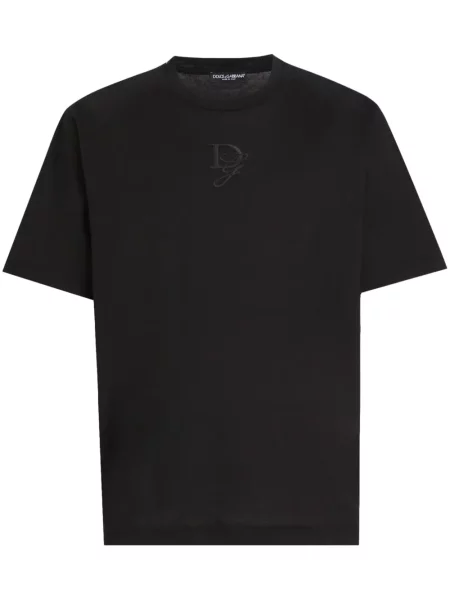 Tricou Dolce & Gabbana cu broderie negru