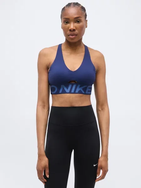 NIKE Športová podprsenka NP SCULPT / námornícka modrá