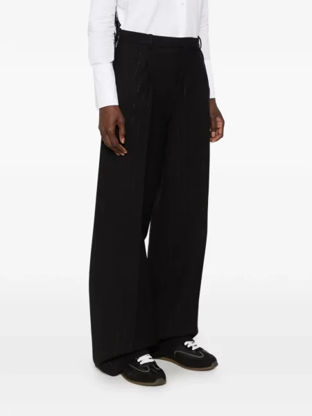 Pantaloni palazzo Sandro negru