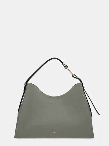 Furla torebka skórzana zielony
