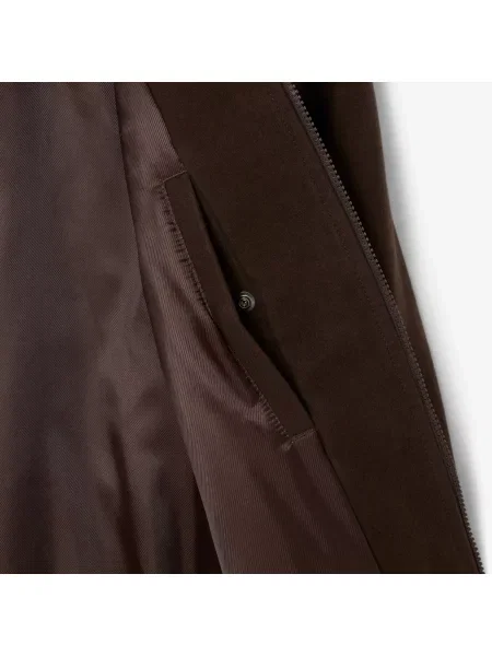Lacoste Wyściełana Kurtka Moleskin brązowy