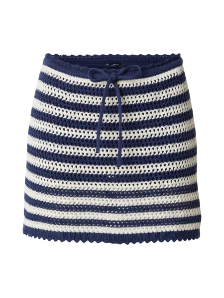 GAP Fustă bleumarin alb