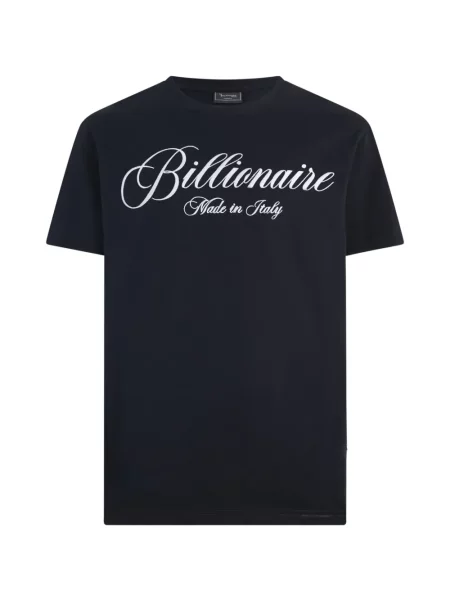 Tricou Billionaire cu broderie albastru