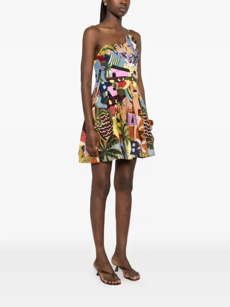 Rochie Farm Rio cu funde albastru