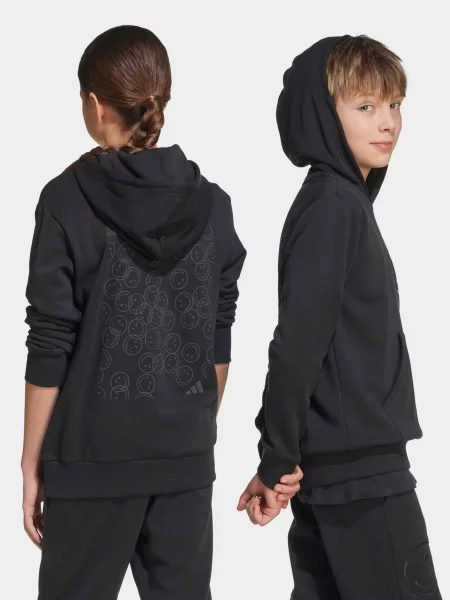 Детское худи Adidas черное