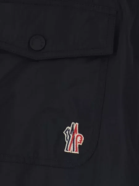 Pantaloni Moncler Grenoble cu autograf negru