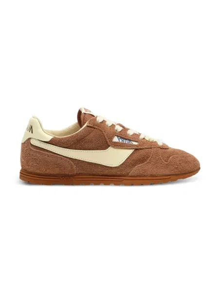 Sneakersy Autry brązowe