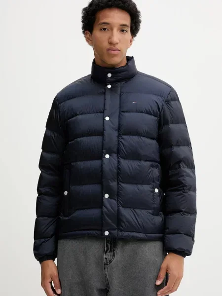 Tommy Jeans geacă de puf bleumarin de iarnă