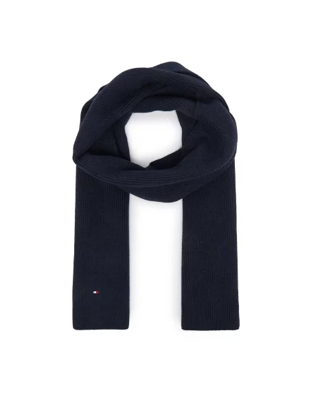 Šal Tommy Hilfiger Flag Mornarsko modra bela