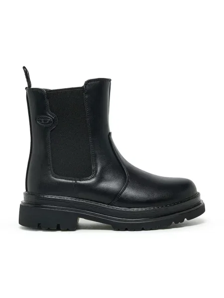 Diesel csizma platformos gyerek D-VYNCOUN BOOTS fekete