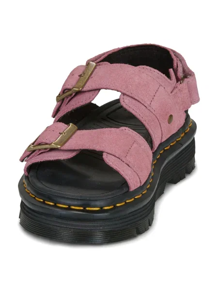 Pantofi Dr. Martens din piele de căprioară roz