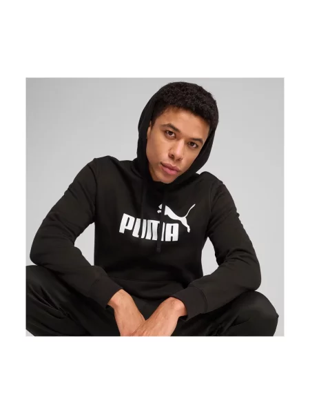 Majica s kapuljačom Puma s autogramom crna