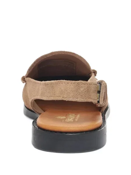 Papuci tip mules Sebago slingback maro