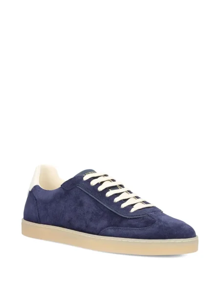 Sneakerși Brunello Cucinelli din piele de căprioară albastru