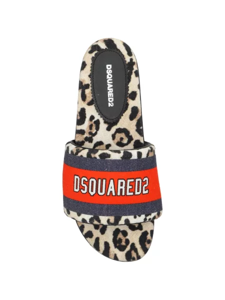 Sandale Dsquared2 cu imagine cu model leopard
