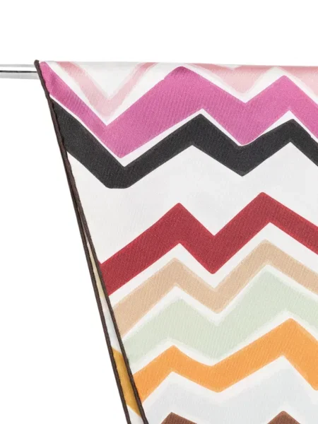 Fular Missoni cu imagine alb