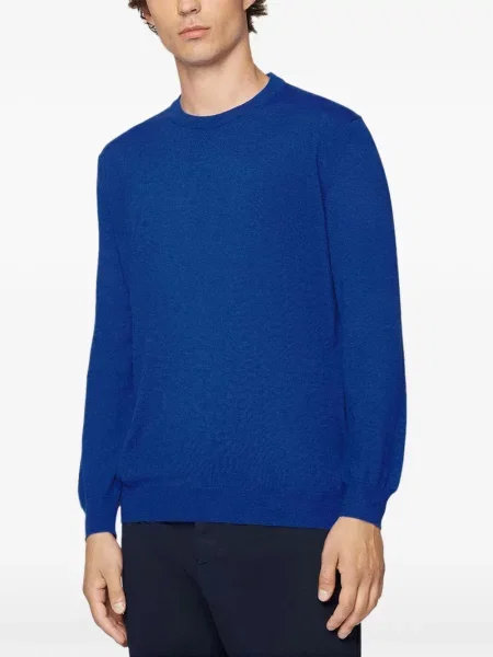 Pulover Kiton cu decolteu rotund albastru