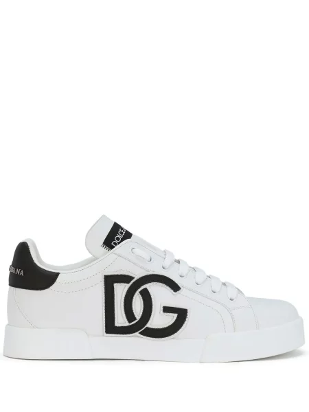 Sneakerși Dolce & Gabbana Portofino cu imagine alb