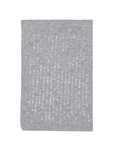 Fular Pieces cu paiete gri