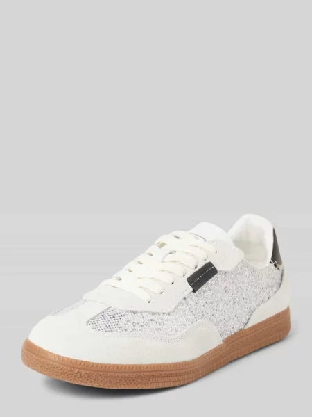 Sneakersy z mieszanki skóry model ‘EMPORIA’ Steve Madden beżowe