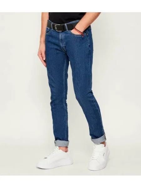 HUGO Farmer Zane Sötétkék Skinny Fit kék