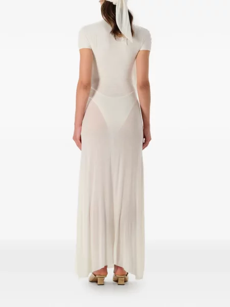 Rochie maxi Manuri de costum alb