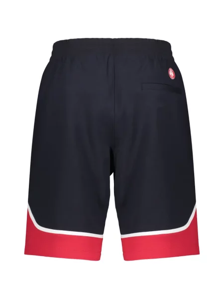 Pantaloni scurți Ea7 Emporio Armani cu imagine albastru