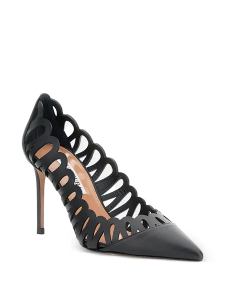 Pantofi cu toc Aquazzura din piele negru