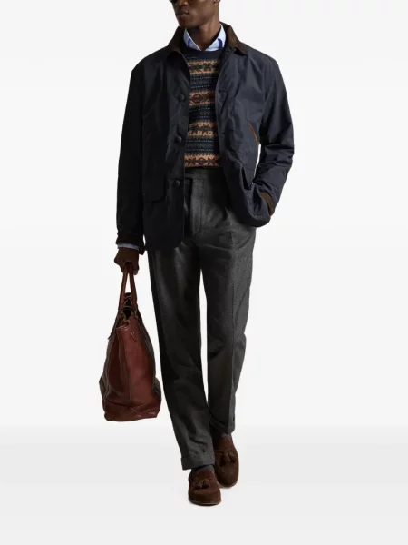 Șosete Polo Ralph Lauren cu broderie în carouri de flanelă verde