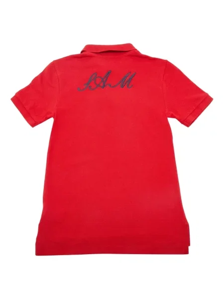Pletena polo majica Polo Ralph Lauren s vezom crvena