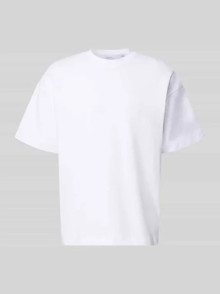T-shirt z okrągłym dekoltem model BARRON' Jack & Jones biała