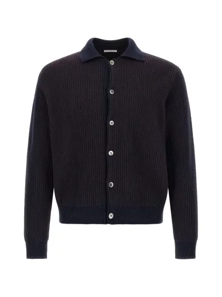 Cardigan Oliver Lattughi tricotate albastru