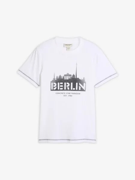 T-shirt z czystej bawełny organicznej biała