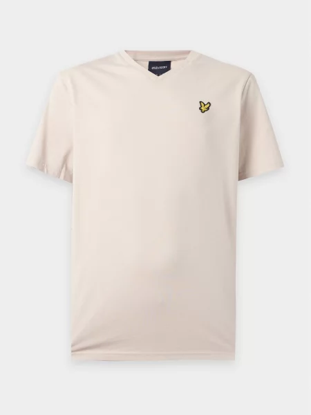 Lyle & Scott Marškinėliai rausvai pilka