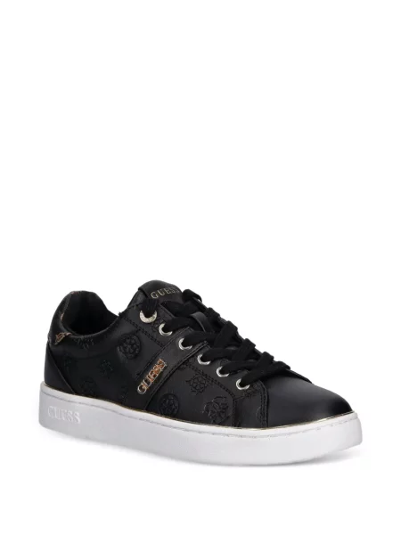 Sneakerși Guess cu autograf negru