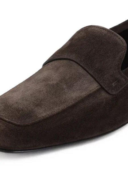 Pantofi loafer Giorgio Armani din piele maro