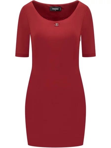 Mała mały sukienka mini Dsquared2 garniturowa czerwona