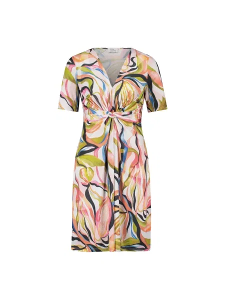 Wielobarwność sukienka Vera Mont w tropikalny nadruk