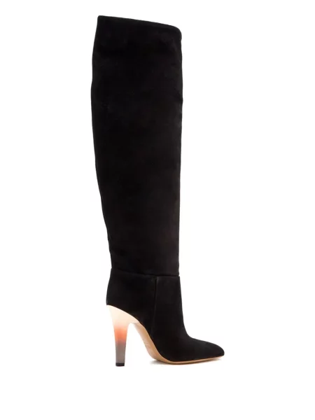 Botine Paris Texas din piele de căprioară negru