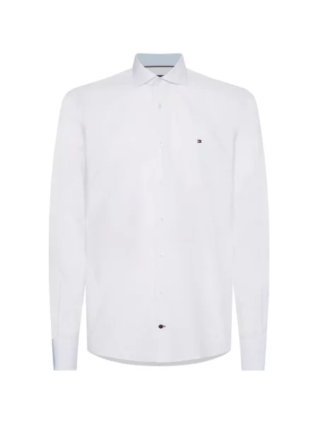 Koszula Tommy Hilfiger z długim rękawem biała