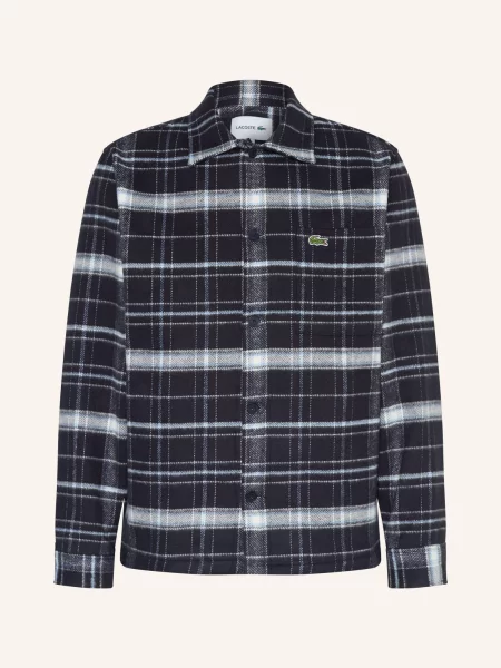 Lacoste Kurtka Z Flaneli blau granatowa