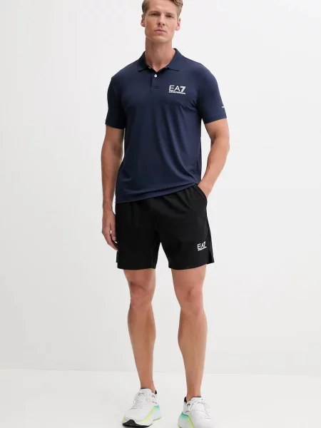 Polo majica Ea7 Emporio Armani modra
