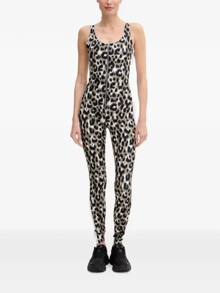Salopetă Fusalp fără mâneci cu imagine cu model leopard